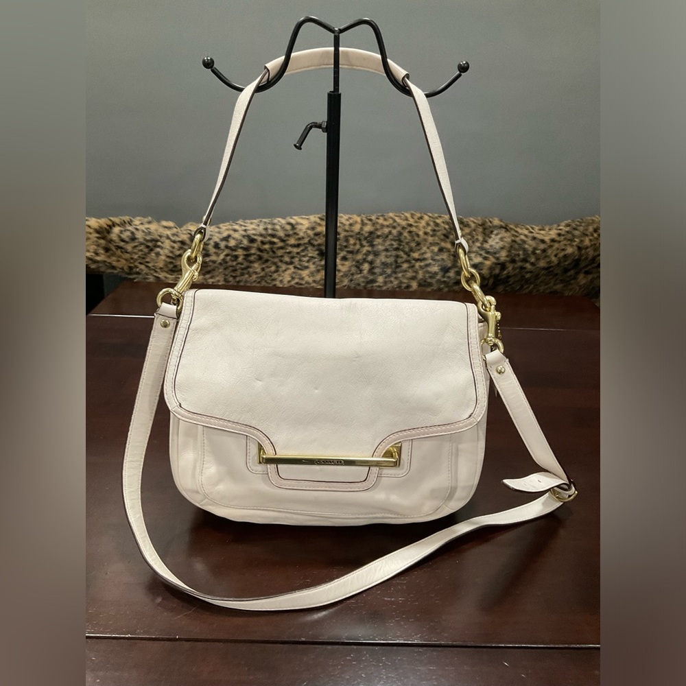 COACH TAYLOR LEATHER FLAP SHOULDER‎ BAG